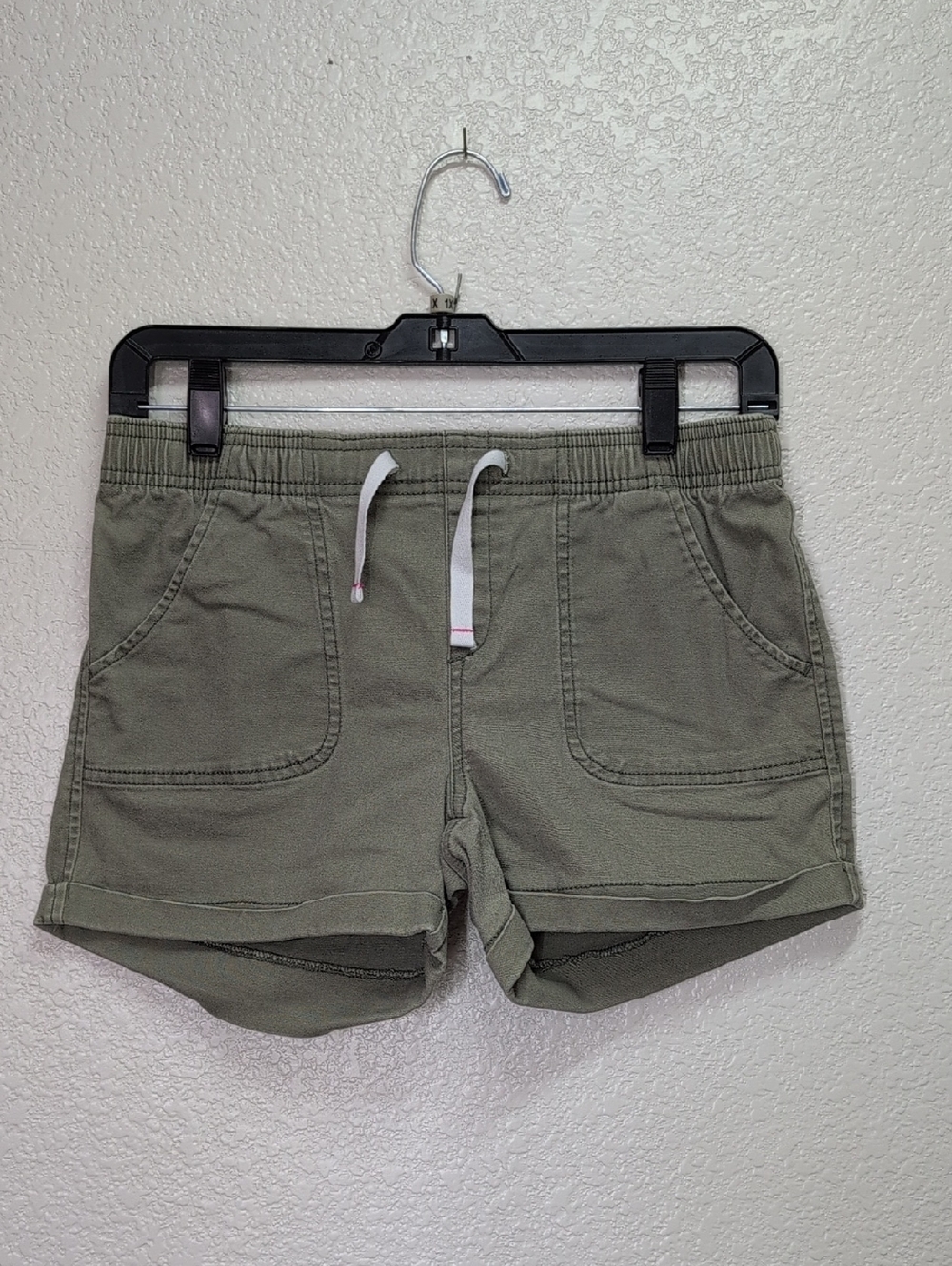 Old Navy 🩳 /Girls/ Green Casual Shorts with Drawstring Waist Size:XL(14)